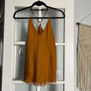 Never worn Intimately Free People Gold Tank - great condition